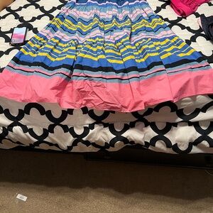 Striped Pink and Blue Women's Skirt